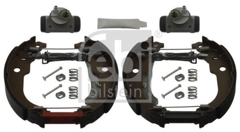 FEBI BILSTEIN 37550 Bremsbackensatz mit Anbaumaterial für Peugeot