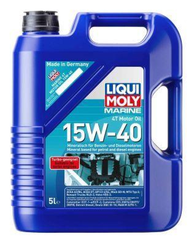 LIQUI MOLY 25016 Motoröl Marine 4T 15W-40 Kanister 5 L