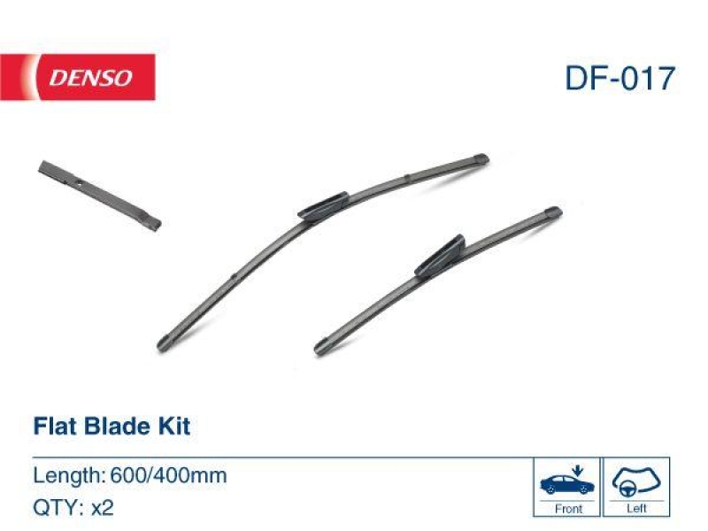 DENSO DF-017 Wischer Flat Blade Kit RENAULT CLIO (05-)