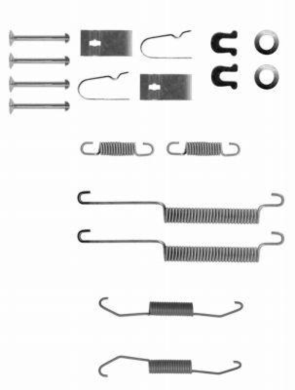 HELLA 8DZ 355 200-121 Zubehörsatz Bremsbacken X0052