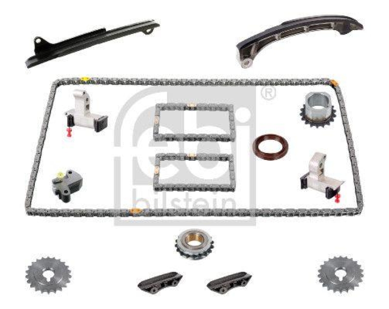 FEBI BILSTEIN 172531 Steuerkettensatz für Nockenwelle, Ölpumpe und Ausgleichswelle für TOYOTA