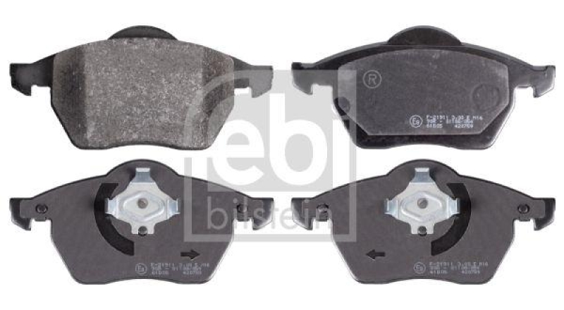 FEBI BILSTEIN 16338 Bremsbelagsatz für VW-Audi