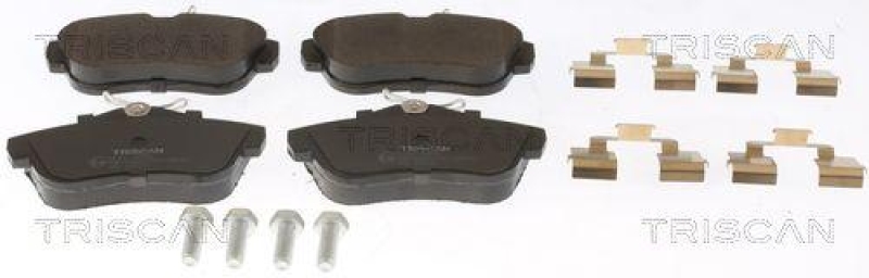 TRISCAN 8110 10575 Bremsbelag Hinten für Citroen, Fiat, Peugeot