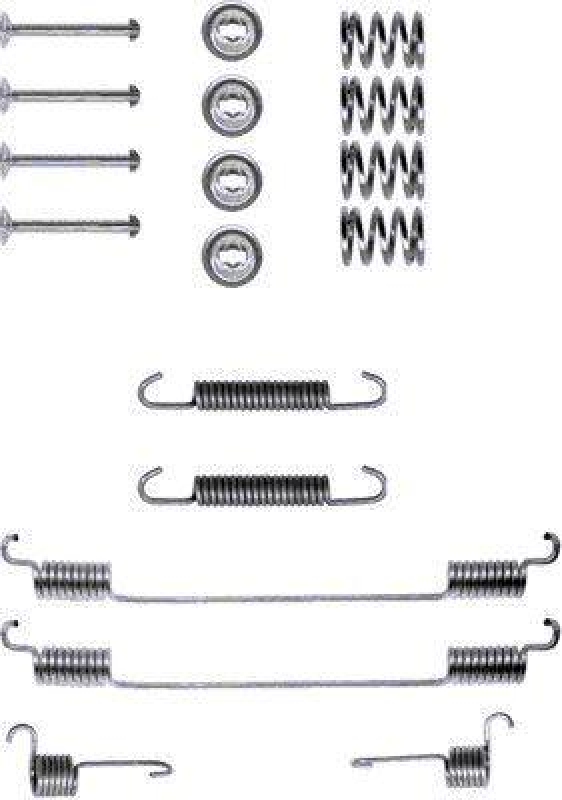 HELLA 8DZ 355 200-151 Zubehörsatz Bremsbacken X0055