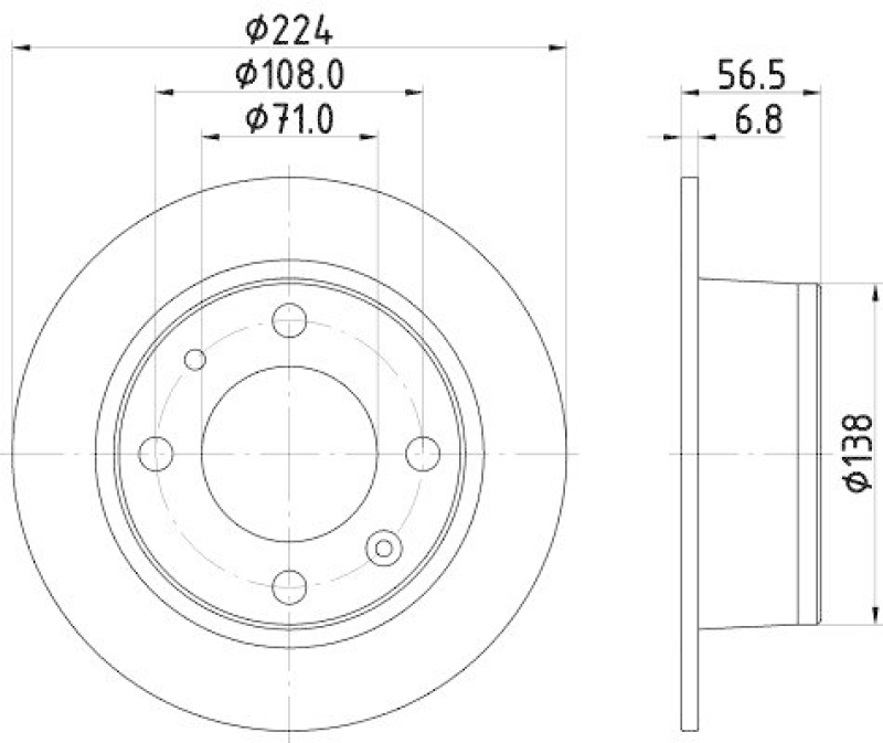 HELLA 8DD 355 100-681 Bremsscheibe 50604