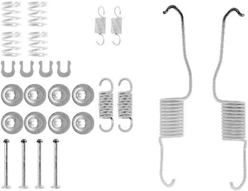 HELLA 8DZ 355 200-161 Zubehörsatz, Bremsbacken für TOYOTA/DAIHATSU