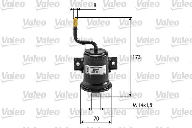 VALEO 587221 Kraftstofffilter, Benzin