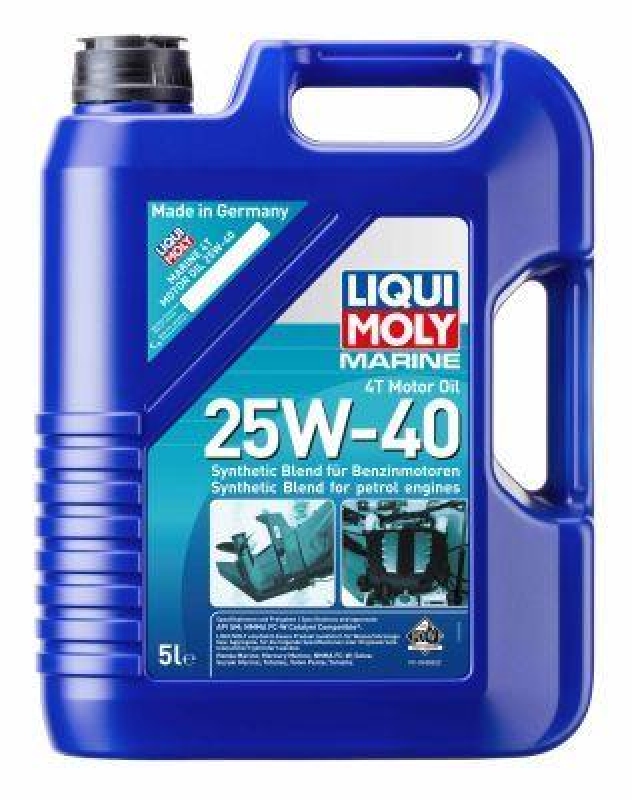 LIQUI MOLY 25027 Motoröl Marine 4T 25W-40 Kanister 5 L