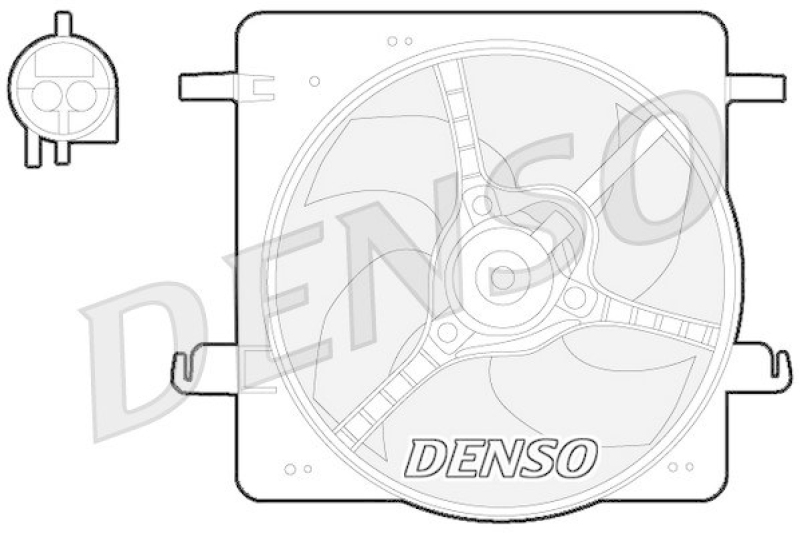 DENSO DER10008 Kühlerlüfter FORD KA (RB_) 1.3 i (1996 - 2008)