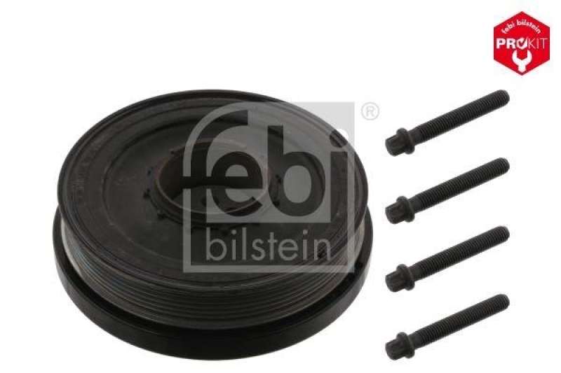 FEBI BILSTEIN 37420 Riemenscheibe (entkoppelt) für Kurbelwelle, mit Schrauben für BMW