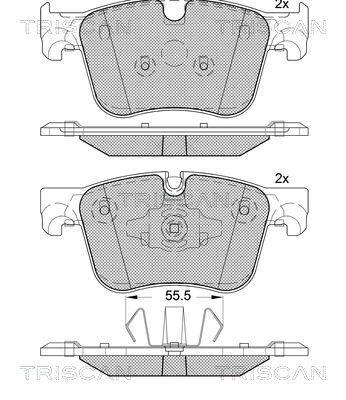 TRISCAN 8110 28063 Bremsbelag Vorne für Psa