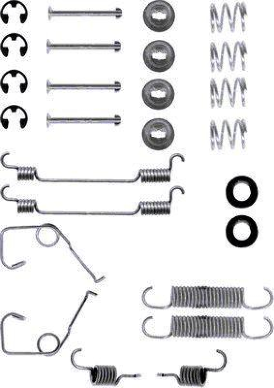 HELLA 8DZ 355 200-211 Zubehörsatz, Bremsbacken für FORD