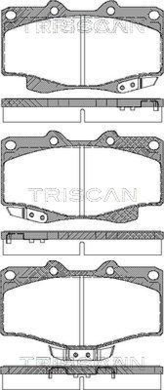 TRISCAN 8110 13030 Bremsbelag Vorne für Toyota 4-Runner