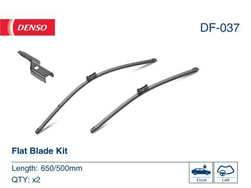 DENSO DF-037 Wischer Flat Blade Kit VOLVO S80 (06-)