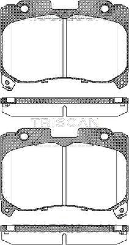 TRISCAN 8110 13050 Bremsbelag Vorne für Toyota Celica