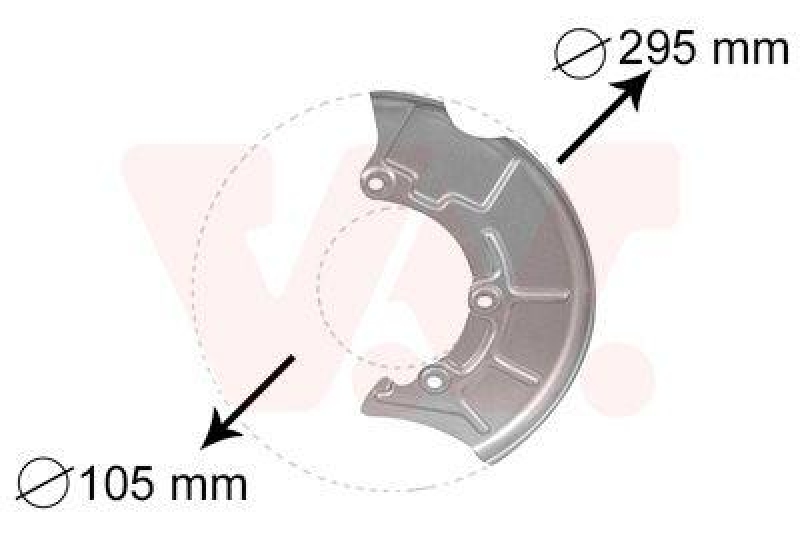 VAN WEZEL 5888371 Spritzblech Bremsscheibe vorne links