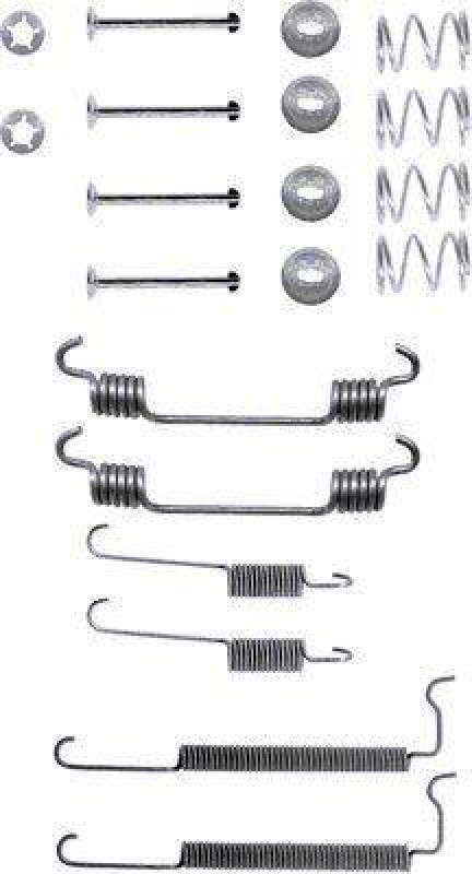 HELLA 8DZ 355 200-251 Zubehörsatz, Bremsbacken für OPEL