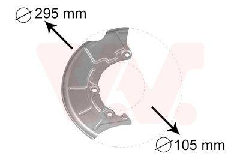 VAN WEZEL 5888372 Spritzblech Bremsscheibe vorne rechts