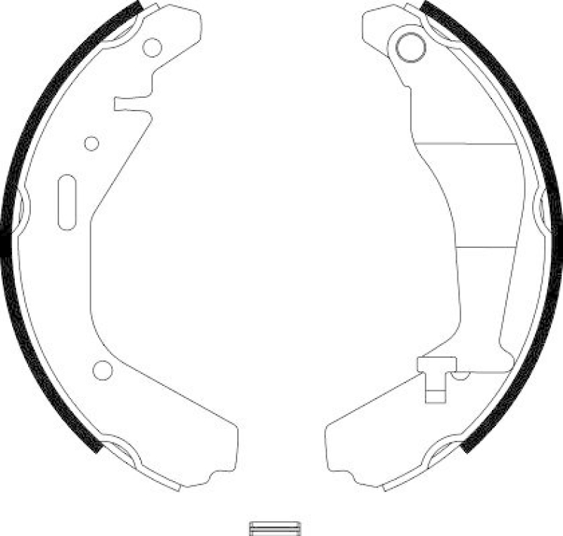 HELLA 8DB 355 002-951 Bremsbackensatz für OPEL/SUZUKI/SUBARU