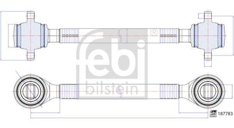 FEBI BILSTEIN 187783 Achsstrebe für Volvo