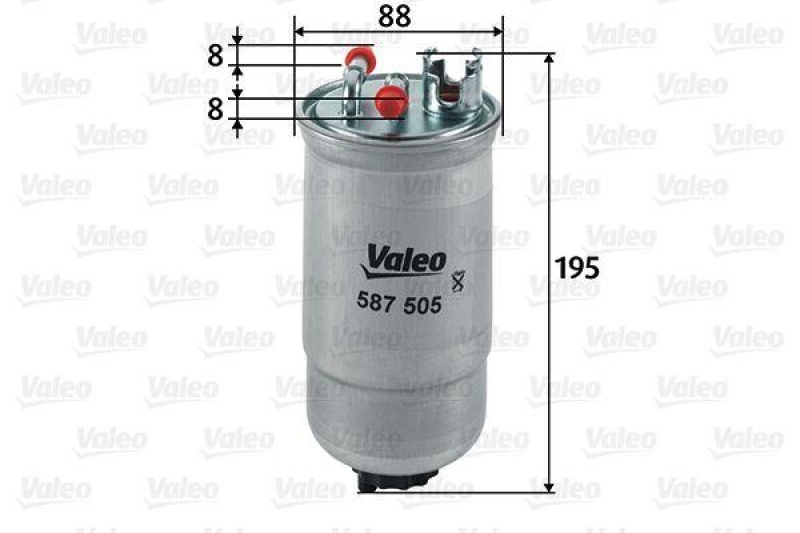 VALEO 587505 Kraftstofffilter, Diesel