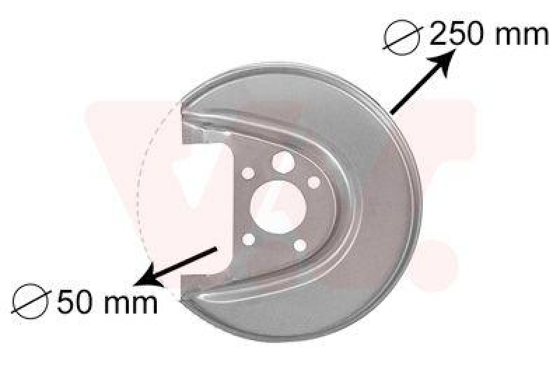 VAN WEZEL 5888374 Spritzblech Bremsscheibe hinten rechts