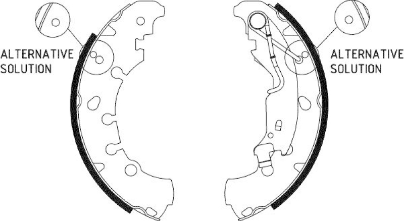 HELLA 8DB 355 002-961 Bremsbackensatz H9855