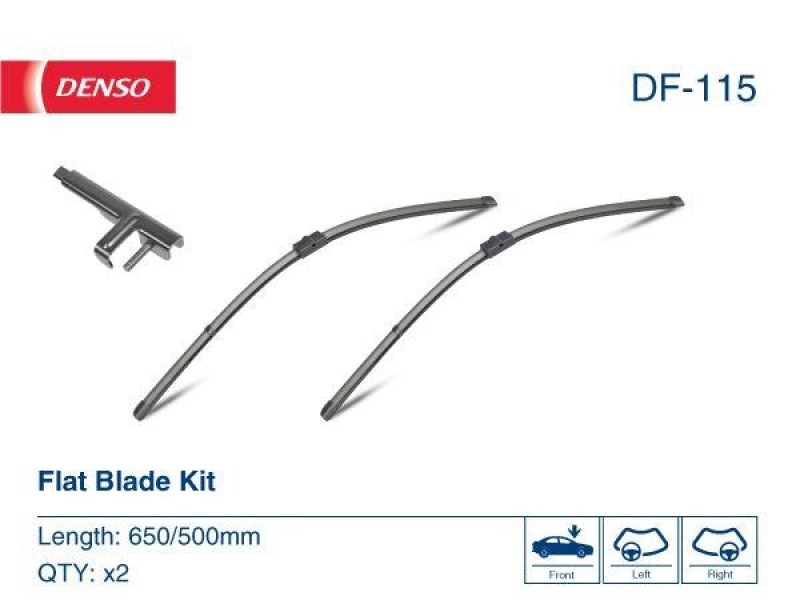 DENSO DF-115 Wischer Flat Blade Kit PORSCHE CAYENNE