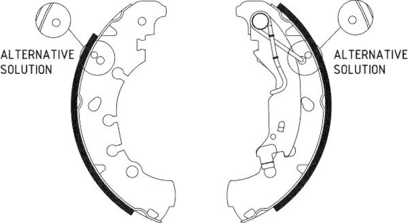 HELLA 8DB 355 002-961 Bremsbackensatz H9855