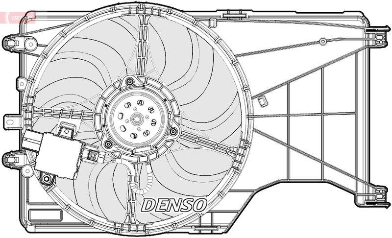 DENSO DER20001 Kühlerlüfter OPEL CORSA E (X15) 1.3 CDTI (08, 68) (14- )