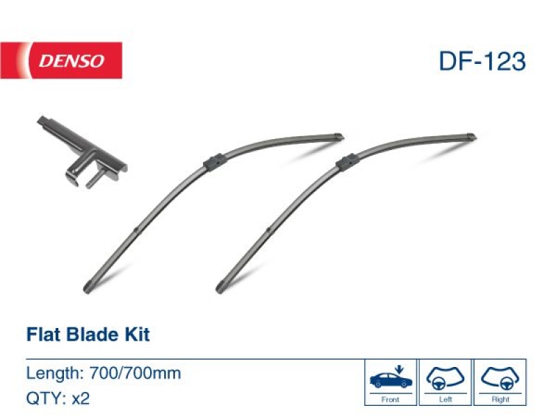 DENSO DF-123 Wischer Flat Blade Kit MERCEDES-BENZ S-CLASS (W221) (05-)