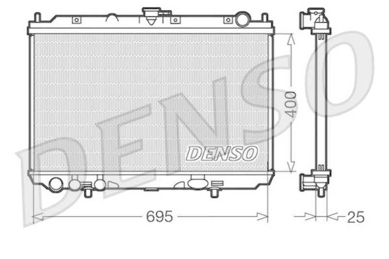 DENSO DRM46016 Kühler NISSAN ALMERA TINO (V10) 2.2 Di (2000 - )