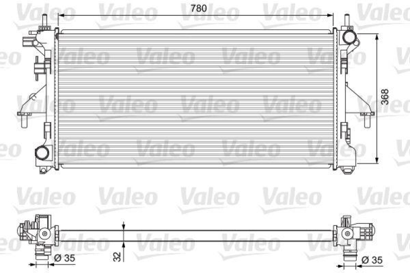 VALEO 701727 Motorkühler FIAT DUCATO II 2.3 M-JET2