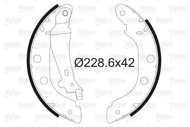 VALEO 562638 Bremsbacken-Satz