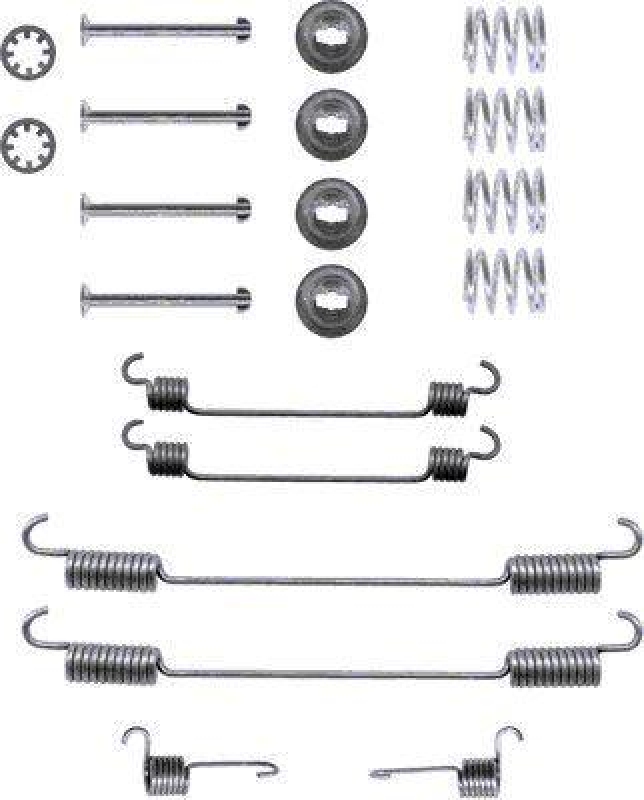 HELLA 8DZ 355 200-341 Zubehörsatz, Bremsbacken für P.S.A/FIAT/LANCIA