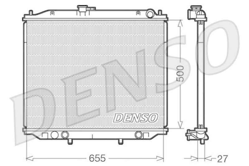 DENSO DRM46020 Kühler NISSAN TERRANO II (R20) 2.7 TDi 4WD (1996 - )