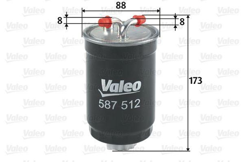 VALEO 587512 Kraftstofffilter, Diesel