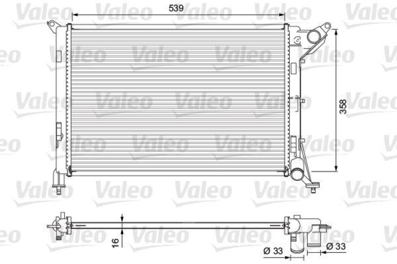 VALEO 701730 Motorkühler MINI MINI 1.6 I