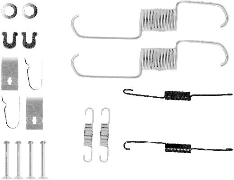 HELLA 8DZ 355 200-361 Zubehörsatz, Bremsbacken für HONDA/SUZUKI