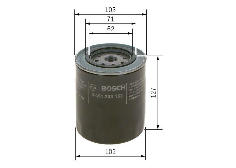 Bosch 0 451 203 152 Ölfilter P3152