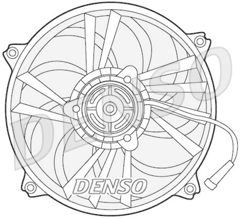 DENSO DER21014 Kühlerlüfter PEUGEOT 307 Break (3E) 2.0 HDI 90 (2002 - )