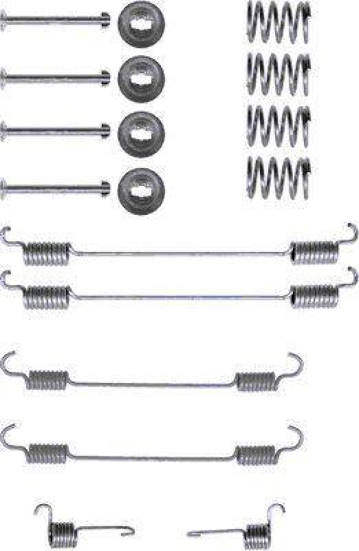 HELLA 8DZ 355 200-381 Zubehörsatz, Bremsbacken für P.S.A/NISSAN/DACIA/...