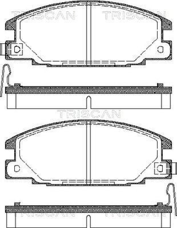 TRISCAN 8110 10913 Bremsbelag Vorne für Isuzu, Opel Frontera