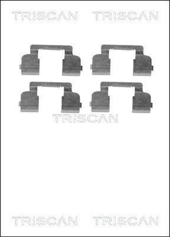 TRISCAN 8105 251597 Montagesatz, Scheibenbremsbelag für Dacia, Renault