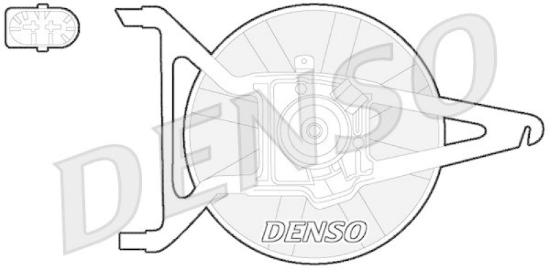 DENSO DER21020 Kühlerlüfter PEUGEOT 106 II (1) 1.1 i (1996 - )