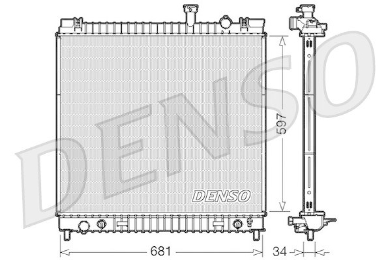 DENSO DRM46031 Kühler NISSAN TITAN 5.6 Flex-Fuel 4WD (2003 - 2006)