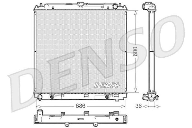 DENSO DRM46032 Kühler NISSAN PATHFINDER (R51) 4.0 4WD (2005 - )