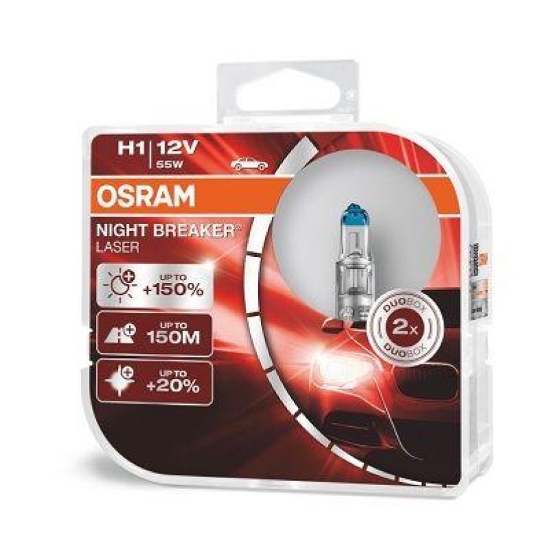 OSRAM 64150NL-HCB Glühbirnen H1 NIGHT BREAKER® LASER 55W