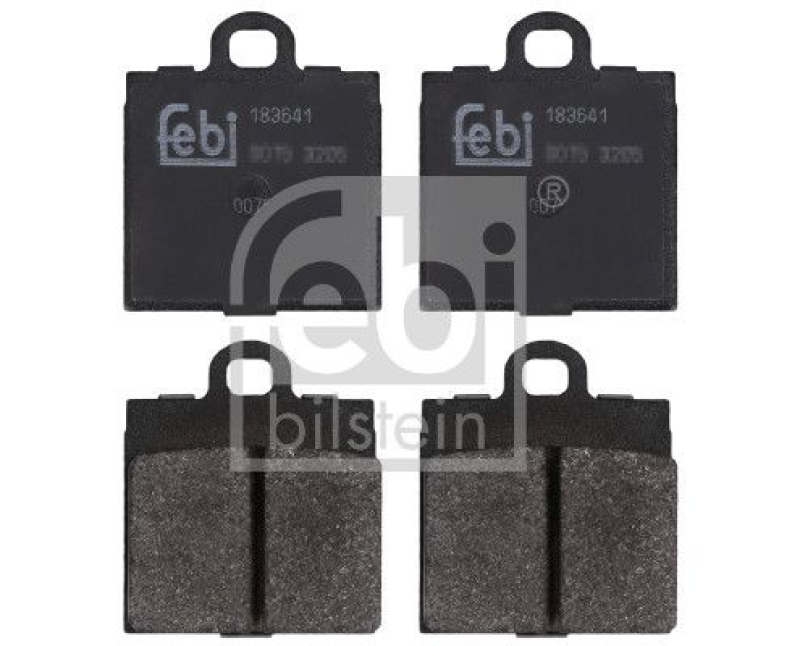 FEBI BILSTEIN 183641 Bremsbelagsatz für VW-Audi