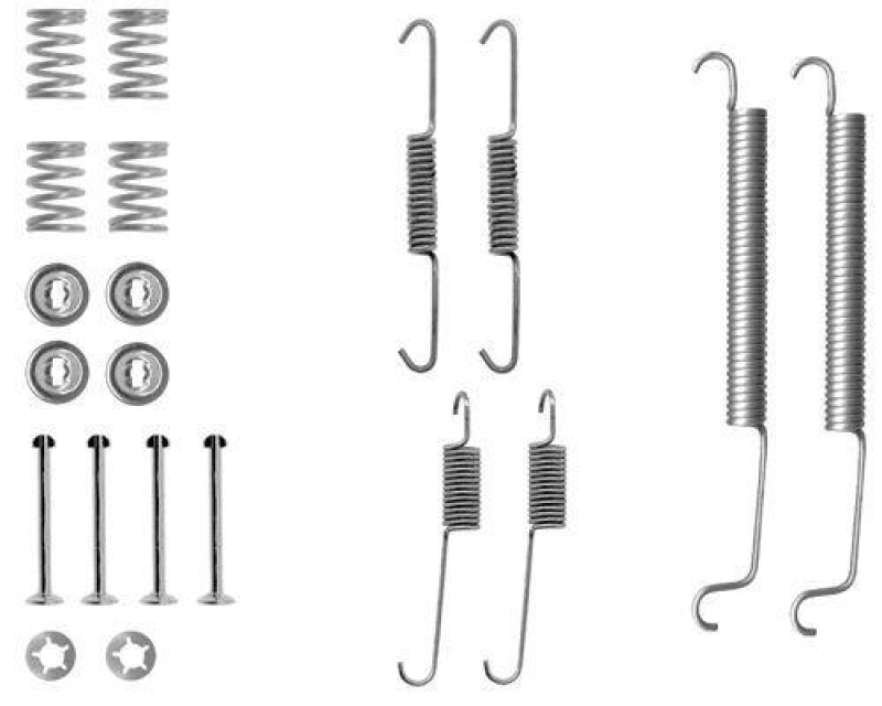 HELLA 8DZ 355 200-431 Zubehörsatz Bremsbacken X0092